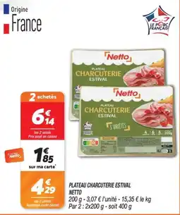 Netto Netto Plateau charcuterie estival offre