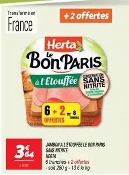 Netto Herta Jambon à l'Étouffée offre