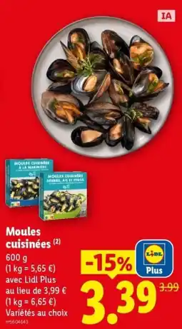 Lidl Moules cuisinées offre