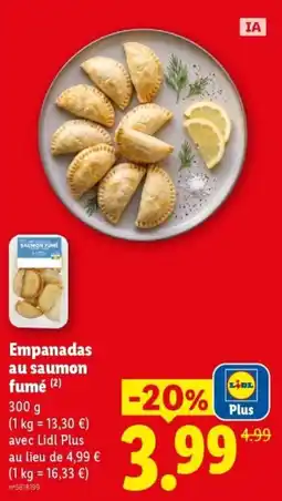 Lidl LIDL Plus Empanadas au saumon fumé offre