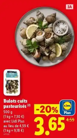 Lidl Bulots cuits pasteurisés offre