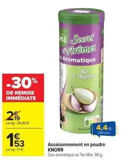Carrefour Market KNORR Secret d'Arômes offre