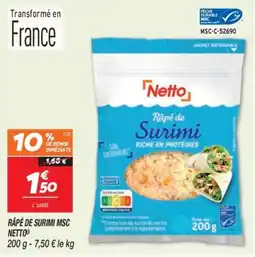Netto Netto Râpé de Surimi offre