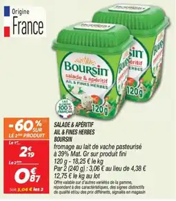 Netto Boursin salade & apéritif offre