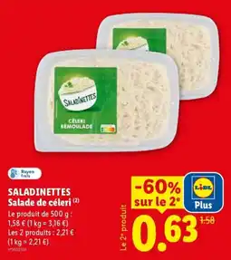 Lidl SALADINETTES Salade de céleri offre