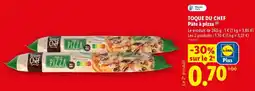 Lidl Toque du Chef Pâte à pizza offre