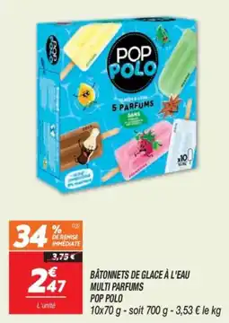 Netto POP POLO BÂTONNETS DE GLACE À L'EAU offre