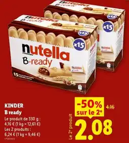 Lidl NUTELLA B-ready offre