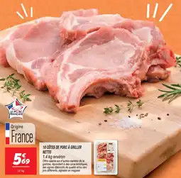Netto Le Porc Français CÔTES DE PORC À GRILLER offre