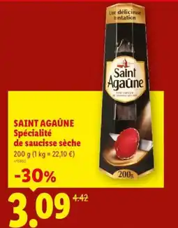 Lidl Saint Agaûne Spécialité de saucisse sèche offre