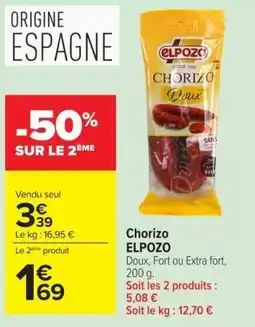 Carrefour Market ELPOZO Chorizo offre