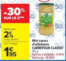 Carrefour Market Carrefour Classic Mini cœurs d'artichauts offre