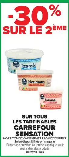 Carrefour Market Carrefour Sensation Tartinables offre