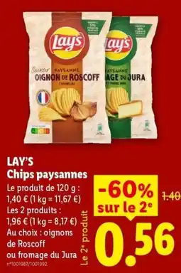 Lidl Lay's Chips paysannes offre