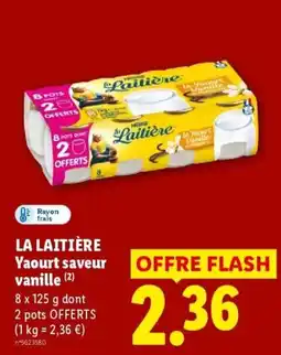 Lidl LA LAITIÈRE Yaourt saveur vanille offre