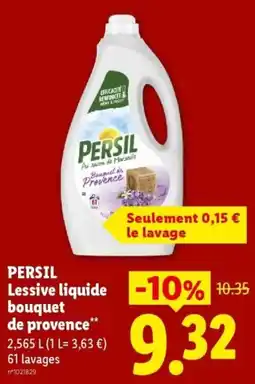 Lidl PERSIL Lessive liquide bouquet de provence offre