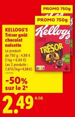 Lidl Kellogg's Trésor offre