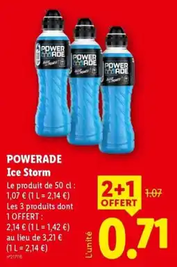 Lidl POWERADE Ice Storm offre