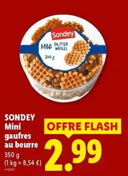 Lidl Sondey Mini gaufres au beurre offre