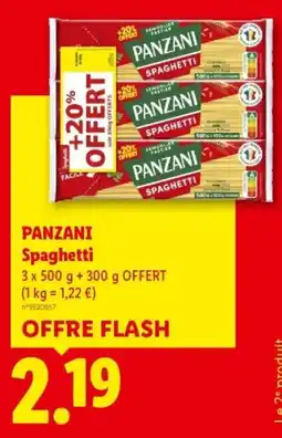 Lidl PANZANI Spaghetti offre