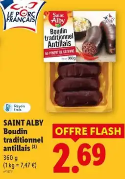 Lidl SAINT ALBY Boudin traditionnel antillais offre