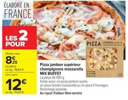 Carrefour Market Pizza Jambon Supérieur offre