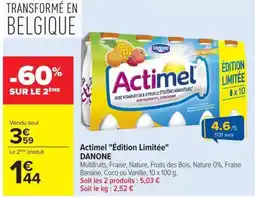 Carrefour Market Actimel DANONE offre