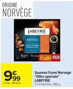 Carrefour Market LABEYRIE Saumon Fumé Norvège offre