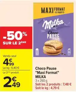 Carrefour Market Milka Choco Pause offre