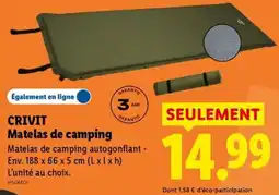 Lidl CRIVIT Matelas de camping offre