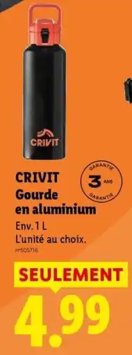 Lidl CRIVIT Gourde en aluminium offre