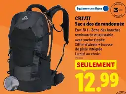 Lidl CRIVIT Sac à dos de randonnée offre