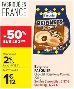 Carrefour Market Pasquier Beignets offre