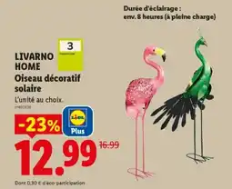 Lidl LIVARNO HOME Oiseau décoratif solaire offre