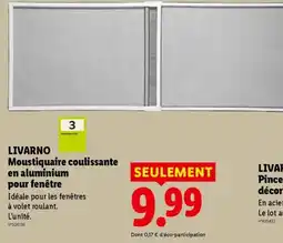 Lidl LIVARNO Moustiquaire coulissant en aluminium offre