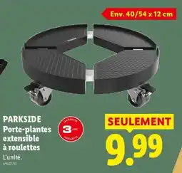 Lidl PARKSIDE Porte-plantes extensible à roulettes offre