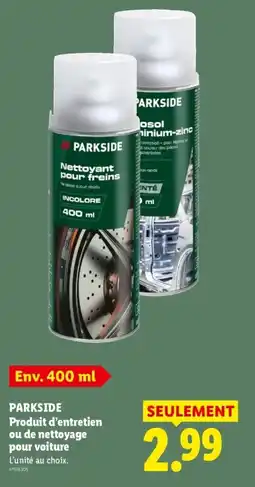 Lidl PARKSIDE Nettoyant pour freins offre