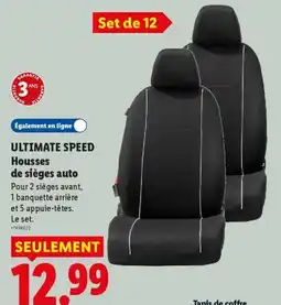 Lidl ULTIMATE SPEED Housses de sièges auto offre