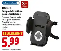 Lidl TRONIC Support de voiture pour smartphone offre