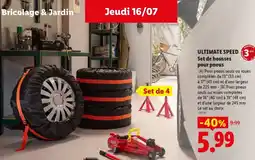 Lidl ULTIMATE SPEED Set de housses pour pneus offre