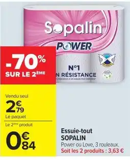 Carrefour Market SOPALIN Essuie-tout offre