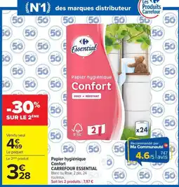 Carrefour Market Essential Papier hygiénique Confort offre