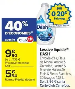Carrefour Market Dash Lessive liquide offre