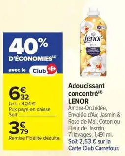 Carrefour Market LENOR Adoucissant concentré offre