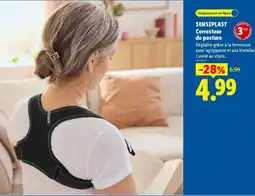 Lidl SENSIPLAST Correcteur de posture offre