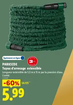 Lidl PARKSIDE Tuyau d'arrosage extensible offre