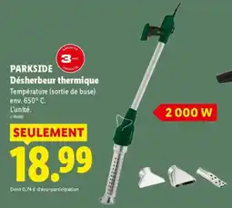 Lidl PARKSIDE Désherbeur thermique offre