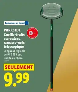Lidl PARKSIDE Cueille-fruits ou rouleau ramasse-noix télescopique offre
