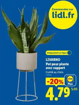 Lidl LIVARNO Pot pour plante avec support offre