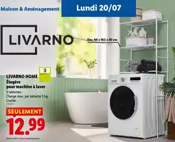 Lidl LIVARNO Étagère pour machine à laver offre